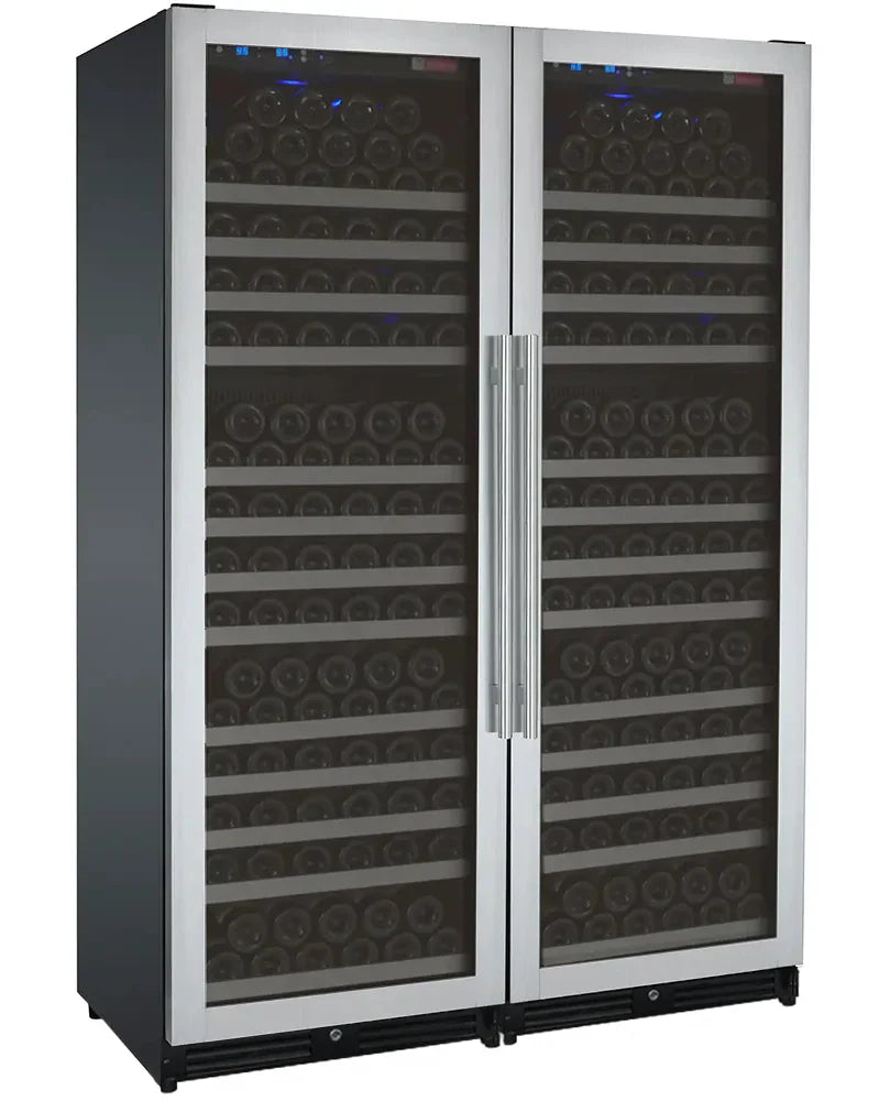 Allavino 47" Wide FlexCount II Tru-Vino Stainless Steel Side-by-Side Wine Refrigerator