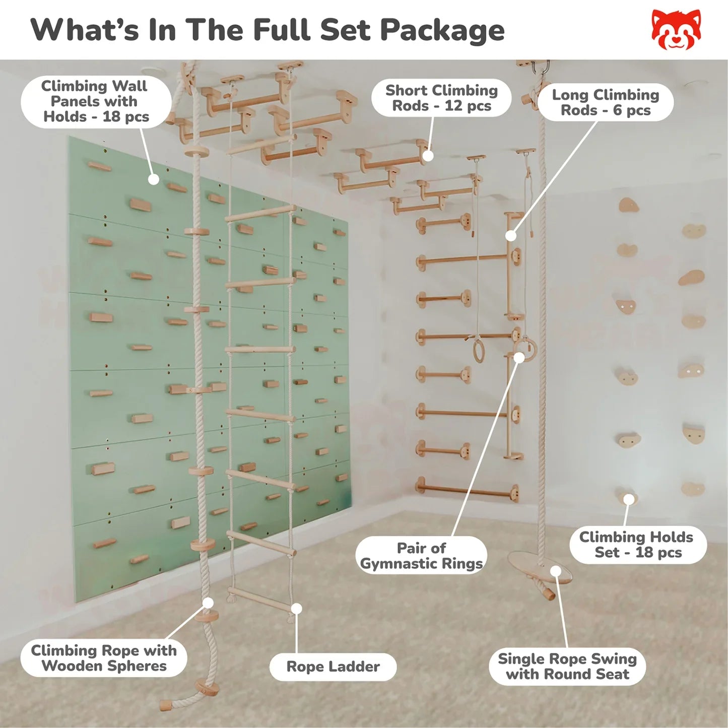 Indoor Play Gym by Wood and Hearts