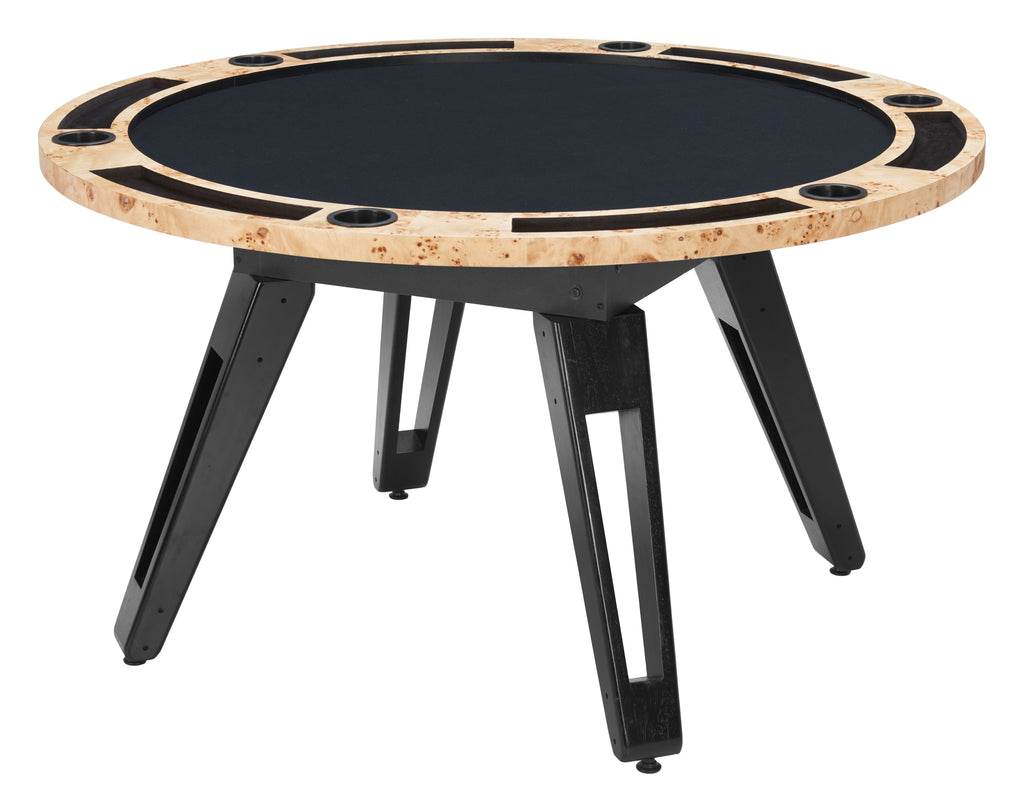 Zuo Mod Burl 2 in 1 Game Table - Poker Table and Dining Table Combo