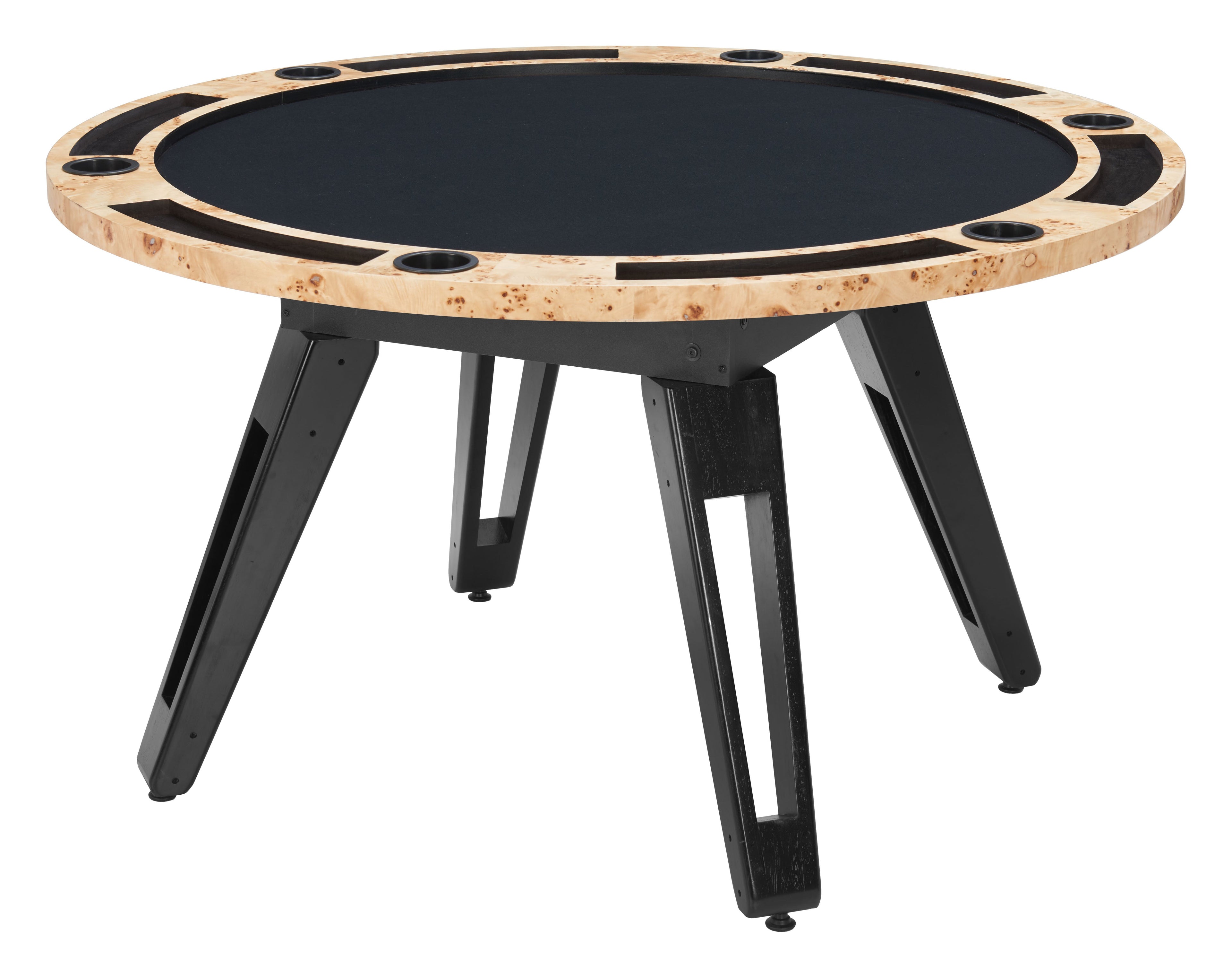 Zuo Mod Burl 2 in 1 Game Table - Poker Table and Dining Table Combo