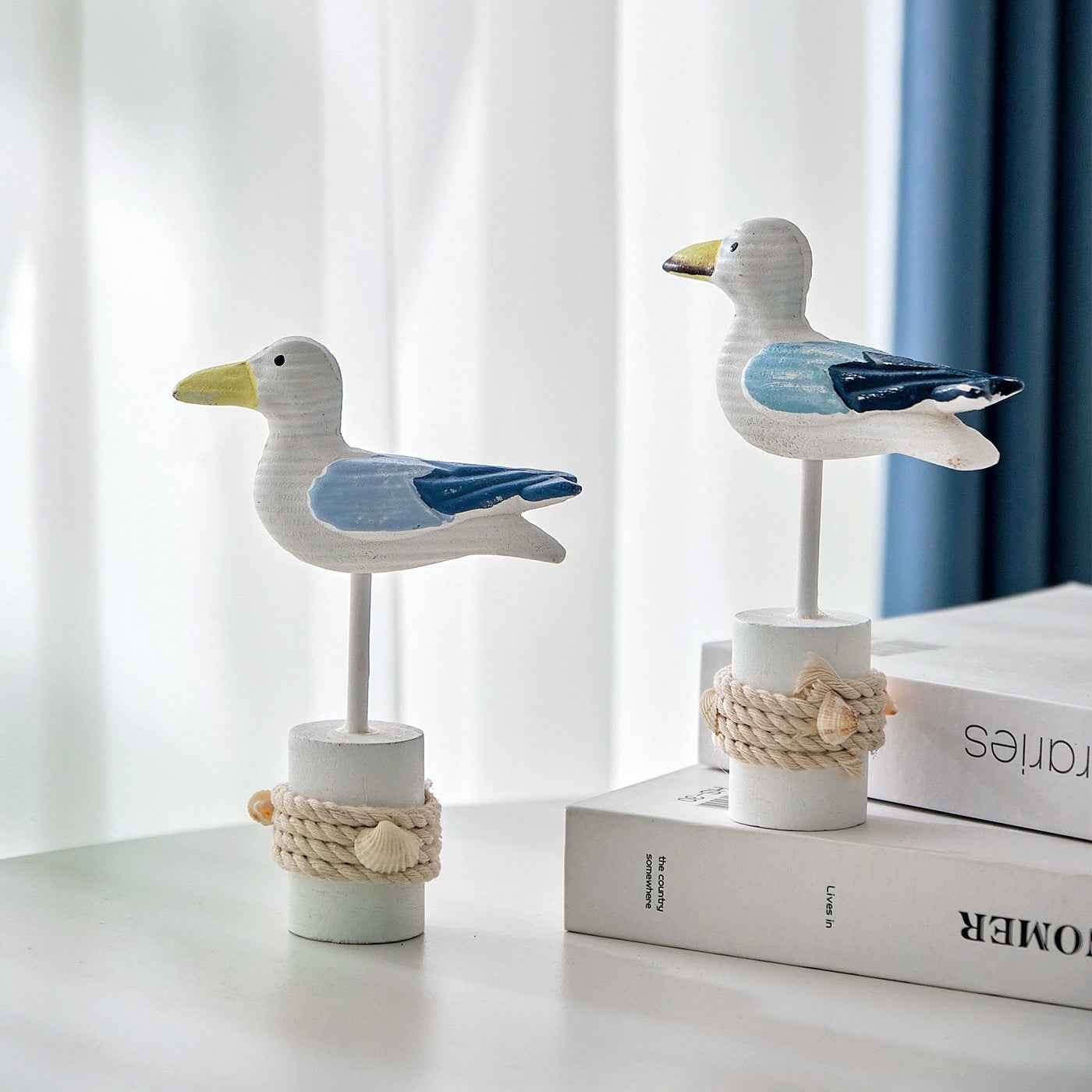 Mediterranean-style Tree Stump Ornaments Nautical-themed Home Decor Items