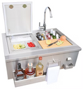 30" Built-In Bartender Cocktail Station With Sink Bottle Opener and Ice Chest
