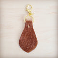 Hair on Hide Leather Key Chain - Naturals 700t