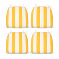 Outdoor Patio Chair Cushions, Water-Repellent U-Shape Thick Foam (Set of 4)