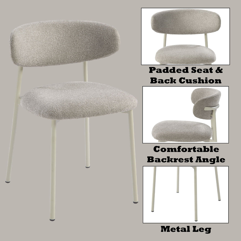 Ingram Side Chair Set of 2 - Light Gray