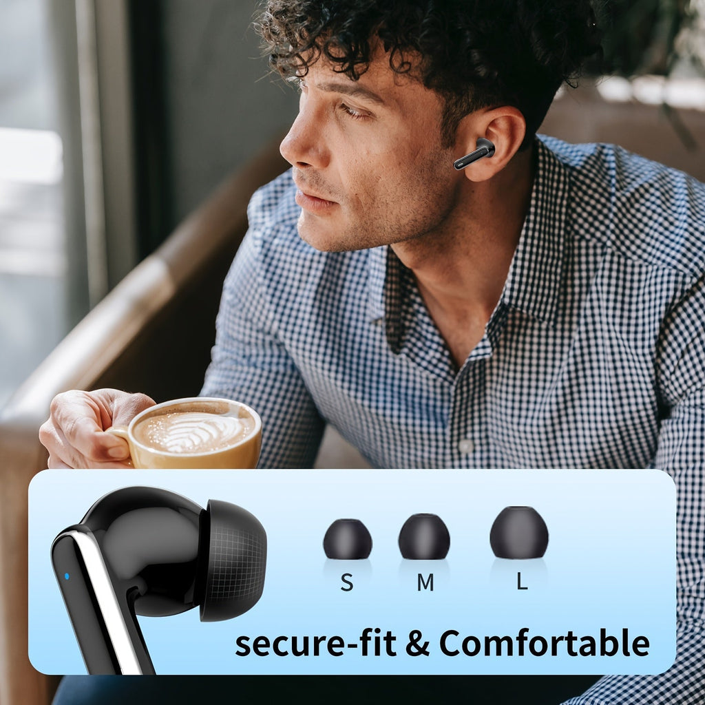 Bluetooth Earphones, Bluetooth Earbuds, In Ear Earphones, Wireless Earphones, with LED Power Display Charging Case, Bluetooth 5.4 Earphones, True Wireless Bluetooth Earphones, Playback Time Of 40 Hours, Wireless Noise Cancell