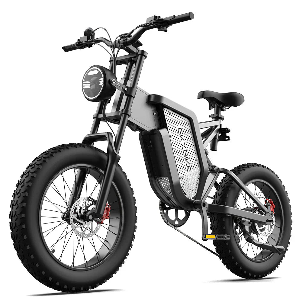 EKX X20 Electric Bike Mountain Moped Ebike 20 Inch Fat Tire 2000W 48V 35AH