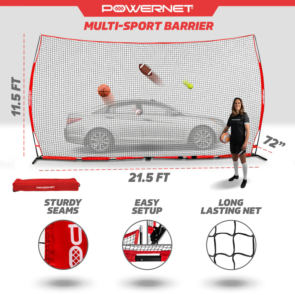 PowerNet Portable Barrier Net for Protection – 21.5' x 11.5'