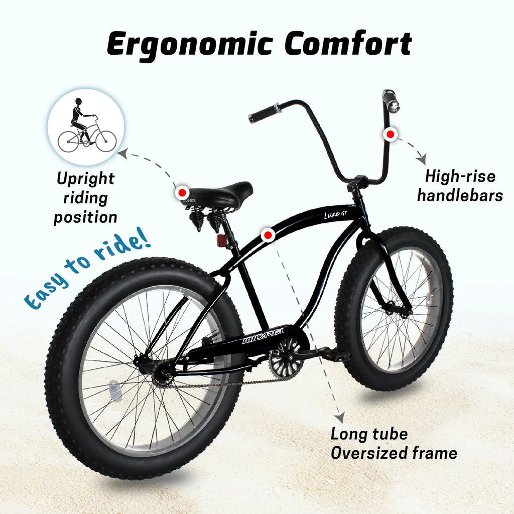 Micargi Luxe GT 26" Beach Cruiser Bike