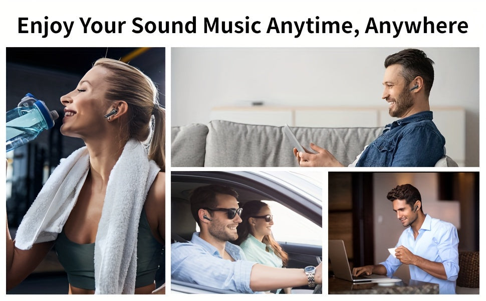 Bluetooth Earphones, Bluetooth Earbuds, In Ear Earphones, Wireless Earphones, with LED Power Display Charging Case, Bluetooth 5.4 Earphones, True Wireless Bluetooth Earphones, Playback Time Of 40 Hours, Wireless Noise Cancell