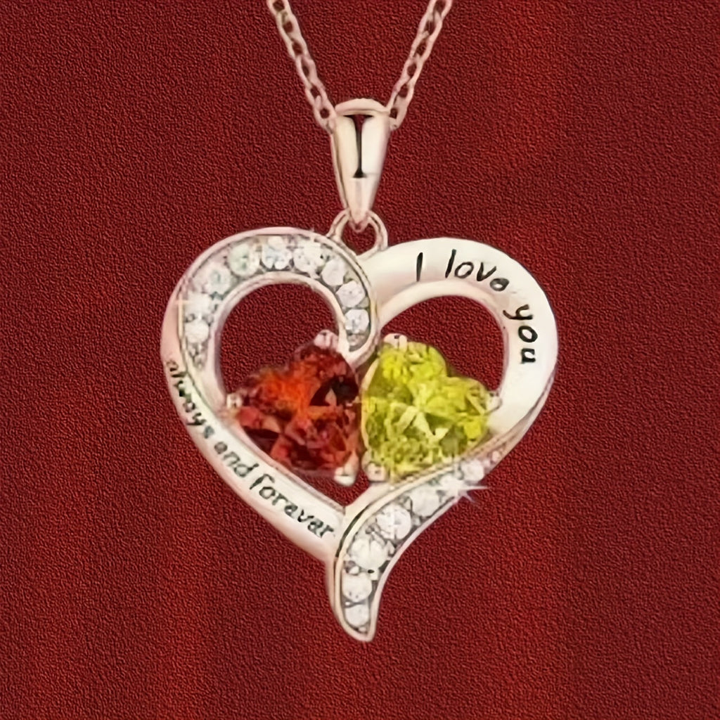 Silvery Fashion Exquisite Elegant Love Trendy Jewelry Thanksgiving Christmas Birthday Gift Memorial Gift