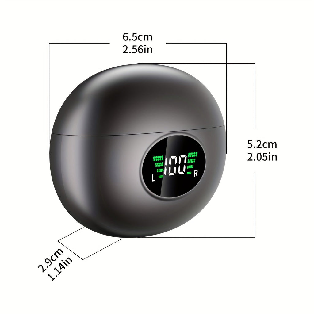 Bluetooth Earphones, Bluetooth Earbuds, In Ear Earphones, Wireless Earphones, with LED Power Display Charging Case, Bluetooth 5.4 Earphones, True Wireless Bluetooth Earphones, Playback Time Of 40 Hours, Wireless Noise Cancell