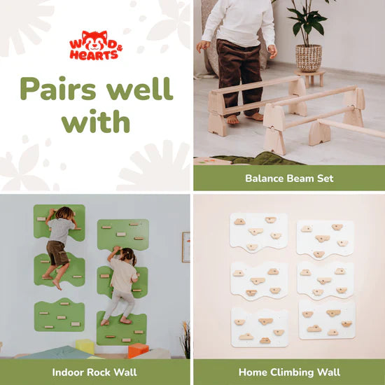 Indoor Play Gym by Wood and Hearts