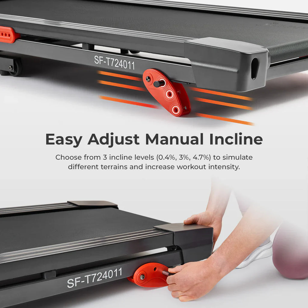 Active 300 Smart Manual Incline Wi-Fi Treadmill by Sunny Health & Fitness