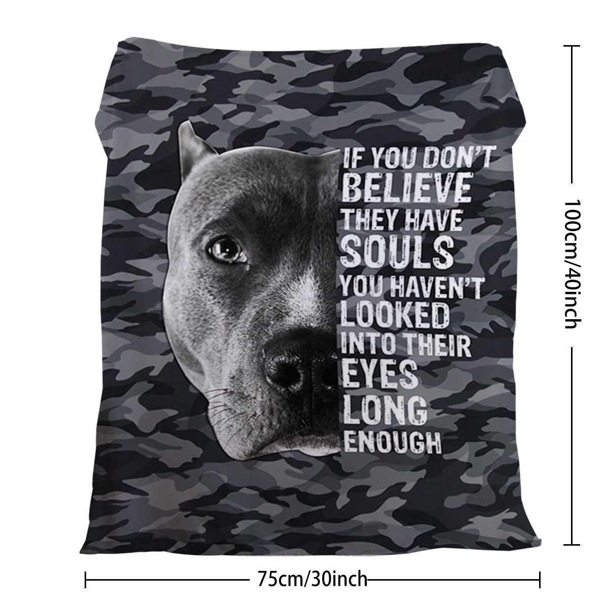 1pc Flannel Black Background Dog Cute Pet Theme Soft And Fluffy Multifunctional Outdoor Beach Camping Living Room Sofa Office Nap Printed Blanket