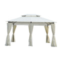 13x10 Outdoor Patio Gazebo Tent with Ventilated Double Roof and Sidewalls