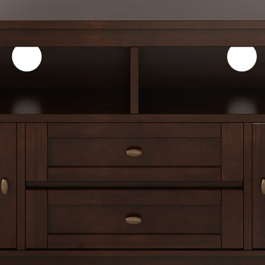 Warm Shaker 72" TV Media Stand - Russet Brown