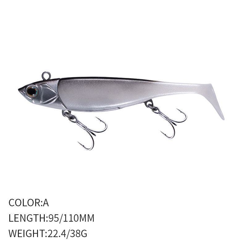Tail Soft Bait Sea Fishing Lure Fish Type Jig Hook Tossing Fake Fish Weever Topmouth Culter