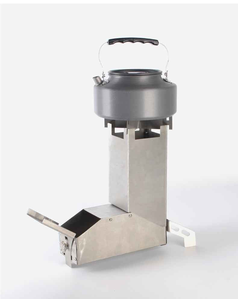 Outdoor stainless steel folding barbecue grill