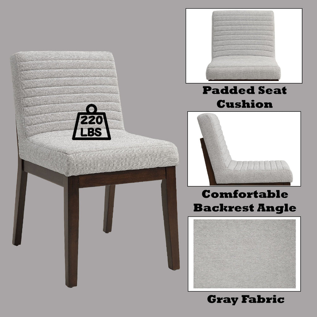 Edwyn Linen Side Chair (Set of 2) - Gray