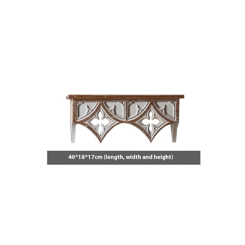 Pastoral Style Bed & Breakfast Flower Shelf Background Wall Decoration Shelf
