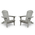 Classic Embossed Grain Adirondack Chair Set of 2