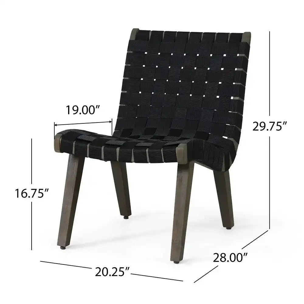 Outdoor 3 Piece Rope Weave Patio Seating Set