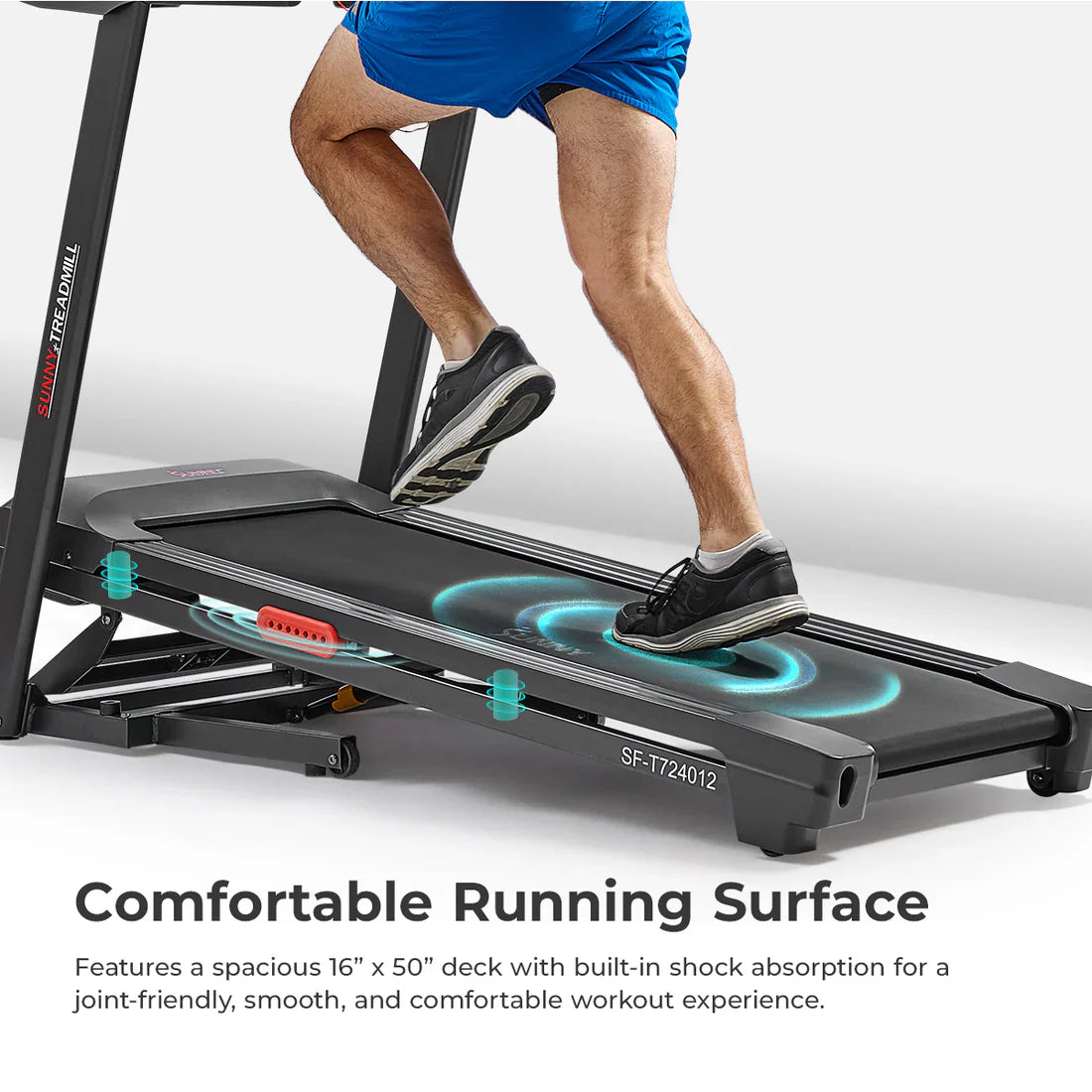 Active 300 Smart Manual Incline Wi-Fi Treadmill by Sunny Health & Fitness