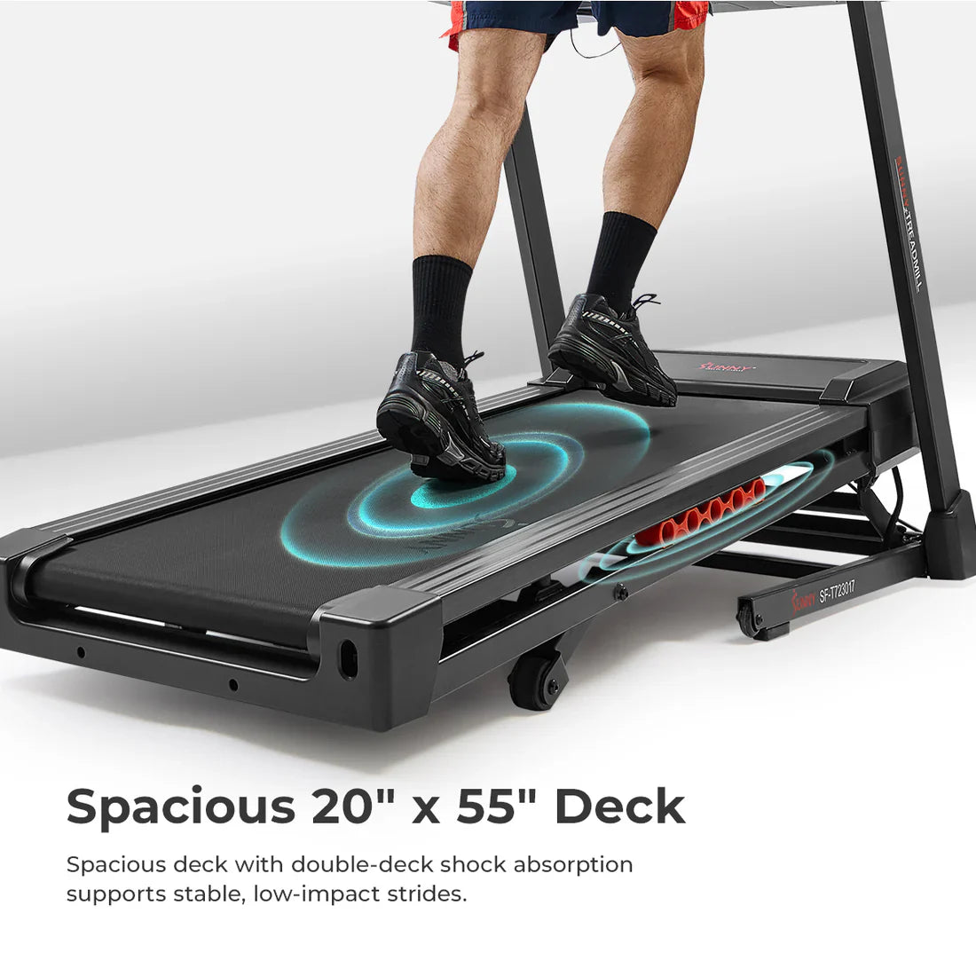Advanced Heavy Duty Auto Incline Smart Treadmill by Sunny Health & Fitness
