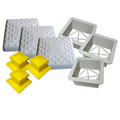 Soft Touch Set of 3, 15" Premium Base Covers with Ground Mounts and Plugs