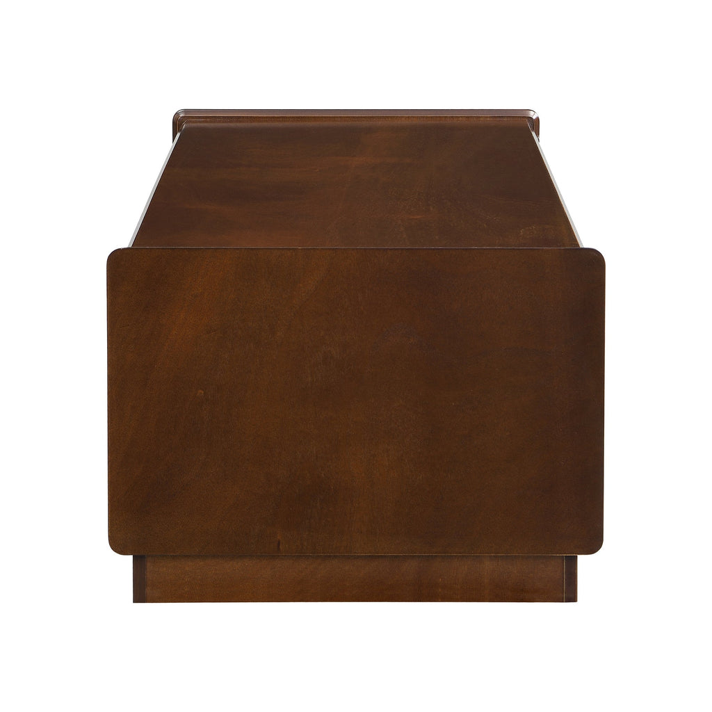 Modern Rectangle Coffee Table with 4 Drawers and 2 Display Shelves