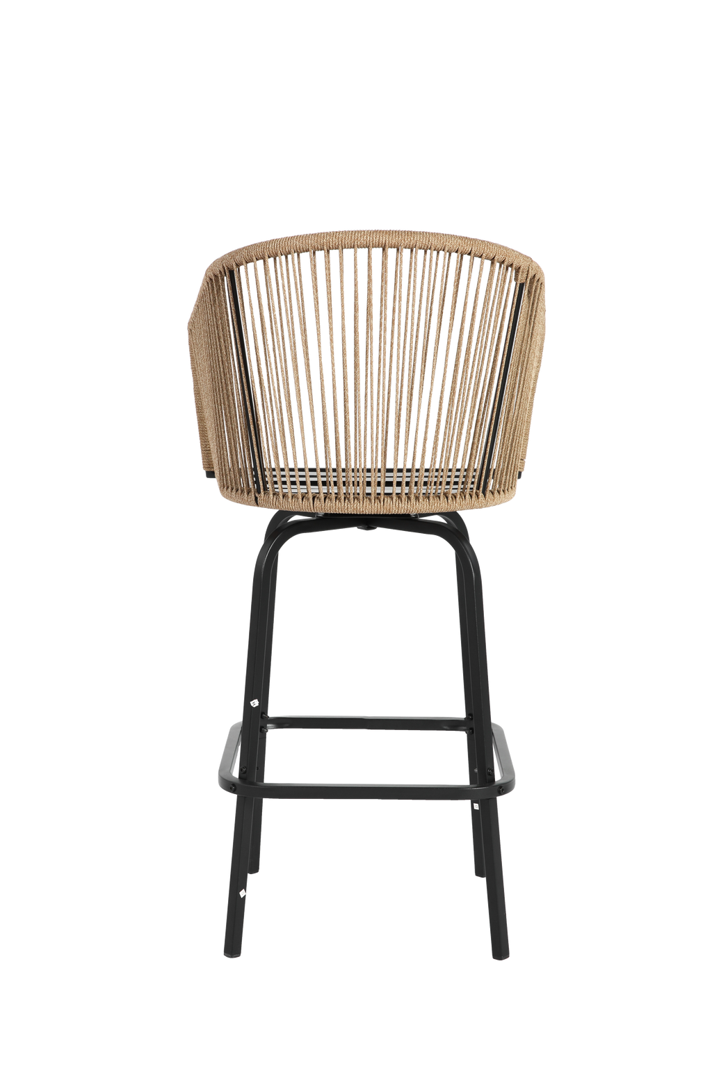 Outdoor Bar Stools Set of 4 with Armrests and Backrest