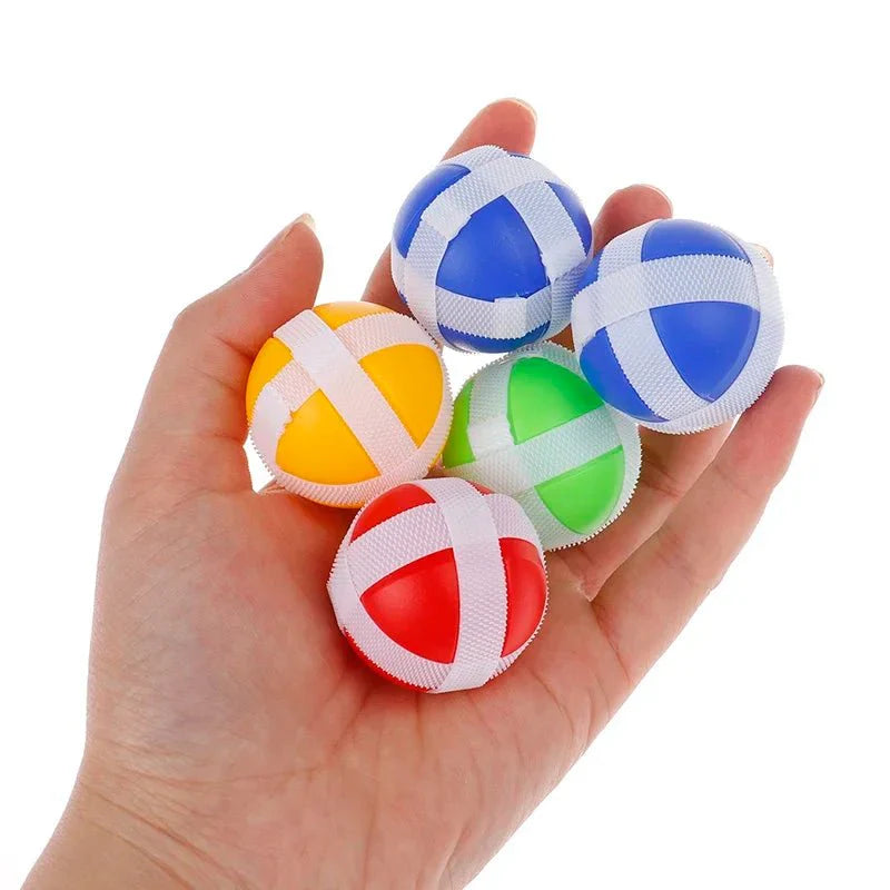 5/10 PCS sports games dart board target shooting target ball toy Outdoor toy Sticky ball random color