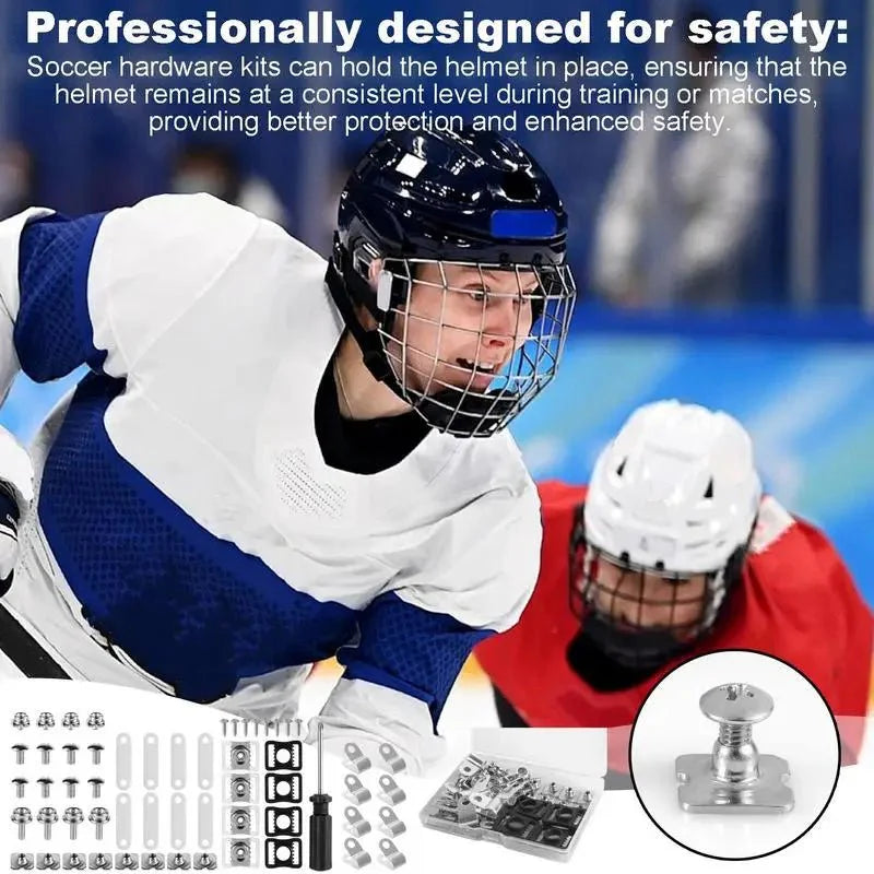 57 Piece Universal Sports Helmet Repair and Hardware Kit
