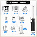 57 Piece Universal Sports Helmet Repair and Hardware Kit