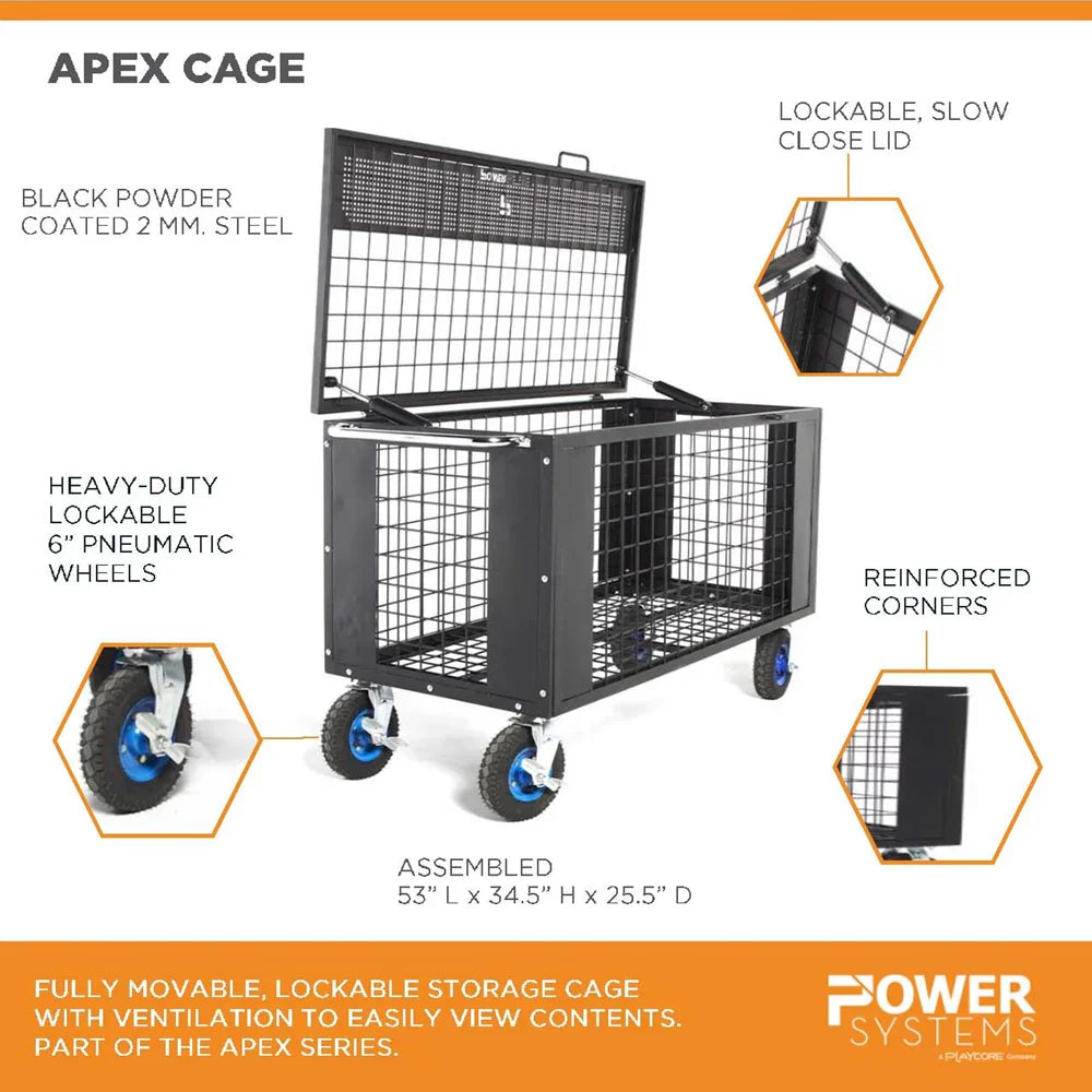 Power Systems APEX Cage Fitness Equipment Storage