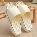 1pc Men'S for home Anti-Slip Slippers Thick Sole Silent Bathroom Shower Soft Elastic Cushioning Slippers Comfortable For Home/Wear Out Non-Stuffy.