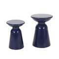 Serenita Outdoor Side Tables With Flared Design (Set of 2)