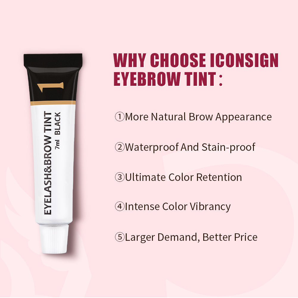 ICONSIGN Eyelash Eyebrow Dye Tint Kit Brow Mascara Tinting Dye