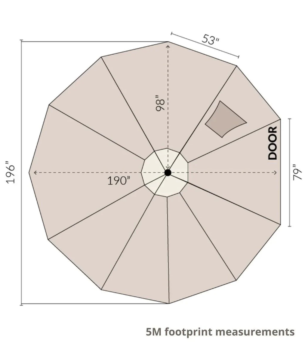 16' (5M) Zephyr™ Tent Cabin Bell Tent