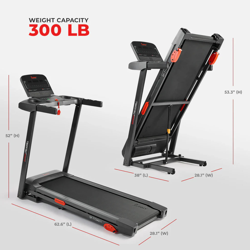 Active 300 Smart Manual Incline Wi-Fi Treadmill by Sunny Health & Fitness