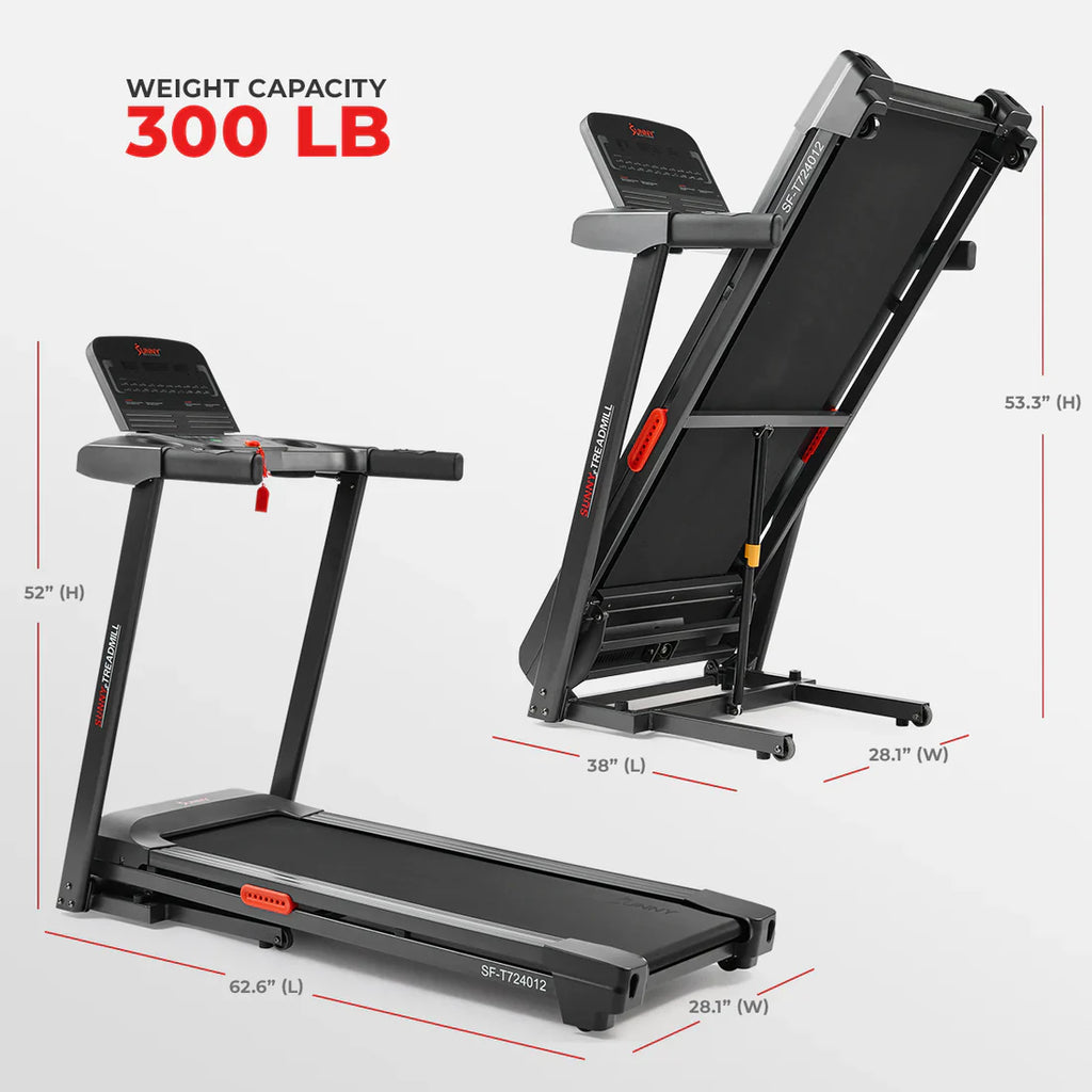 Active 300 Smart Manual Incline Wi-Fi Treadmill by Sunny Health & Fitness
