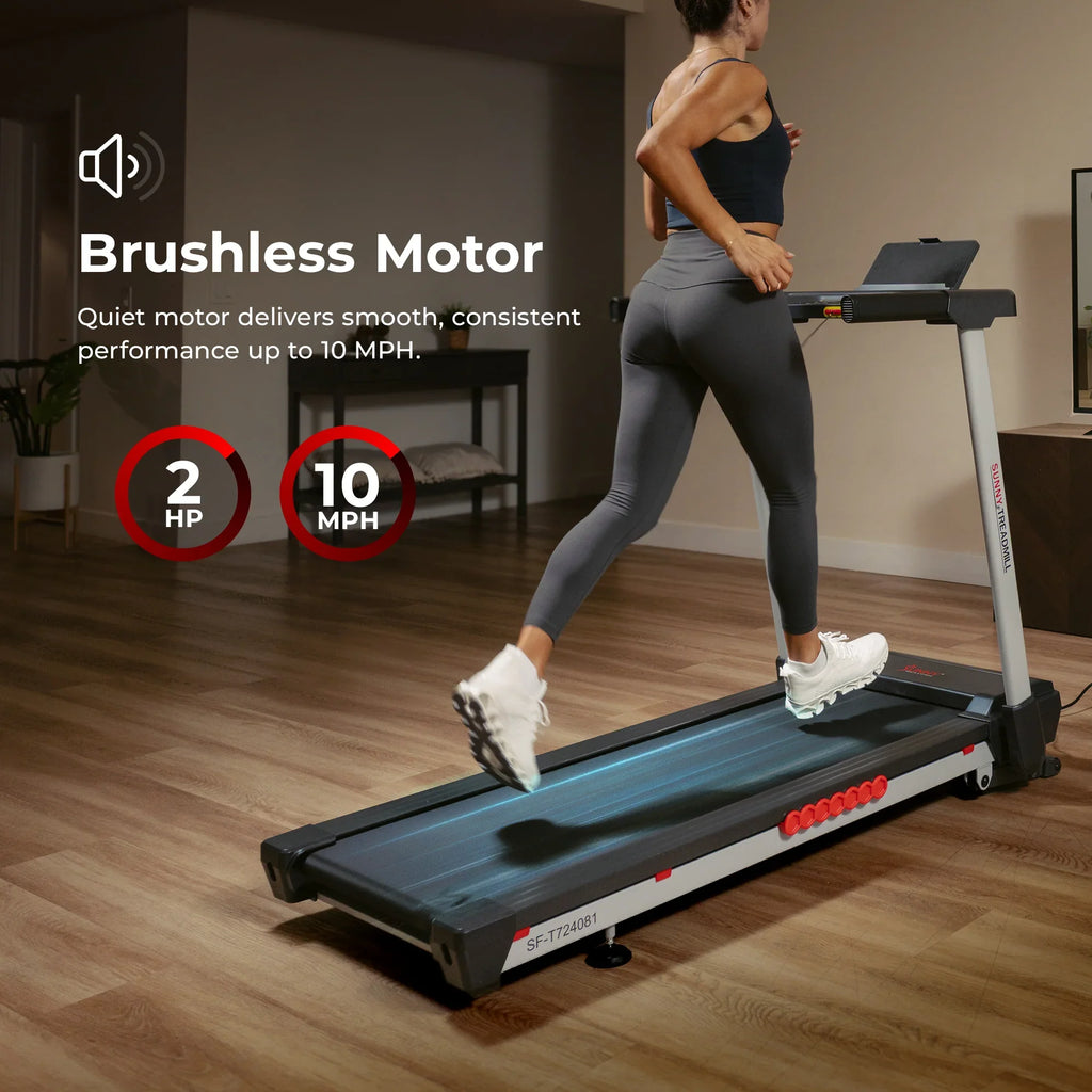 Premium Foldable Auto Incline Smart Treadmill by Sunny Health & Fitness