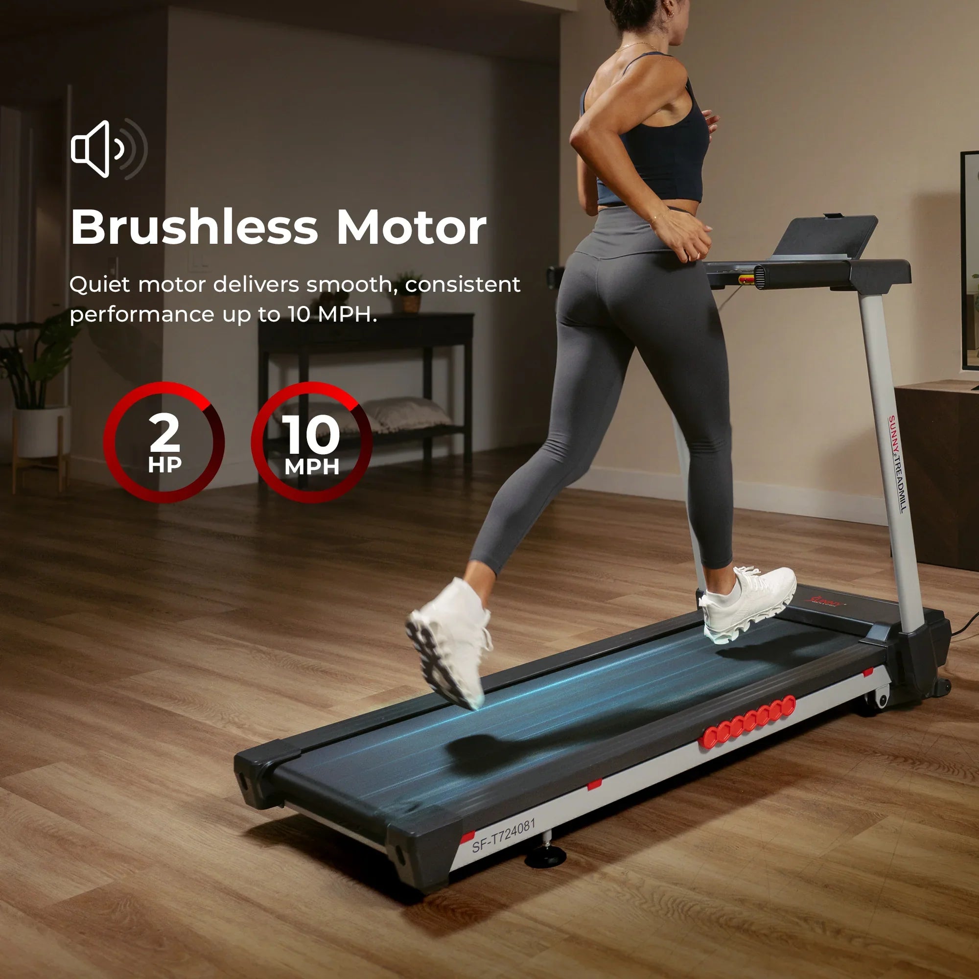 Premium Foldable Auto Incline Smart Treadmill by Sunny Health & Fitness