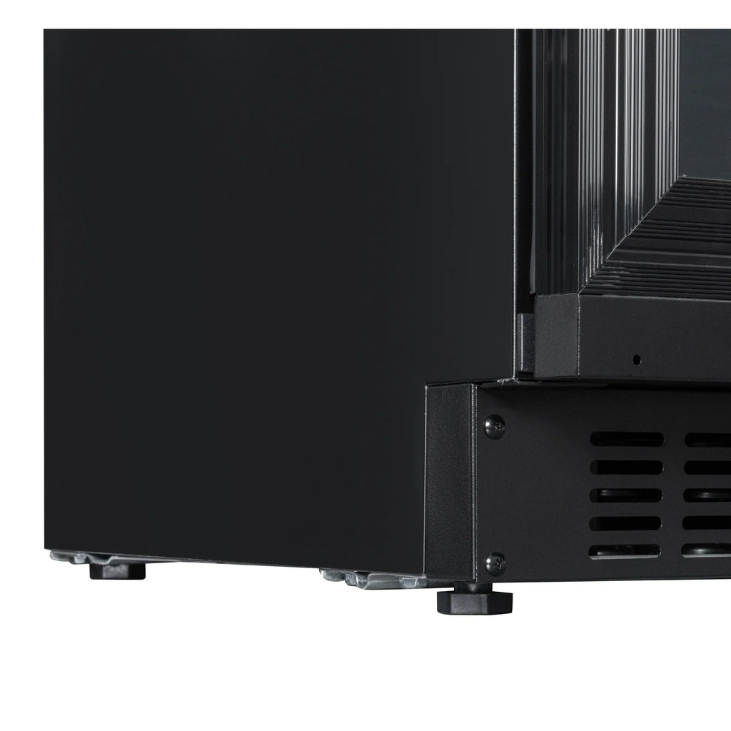 KoolMore Reserve 24 in. Under-Counter Panel Ready Dual Zone Built-in Wine Cooler and 45 Bottle Capacity in Black