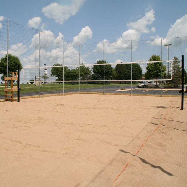 Douglas Outdoor In-Ground Volleyball Net System with 3.5" Square Steel Posts
