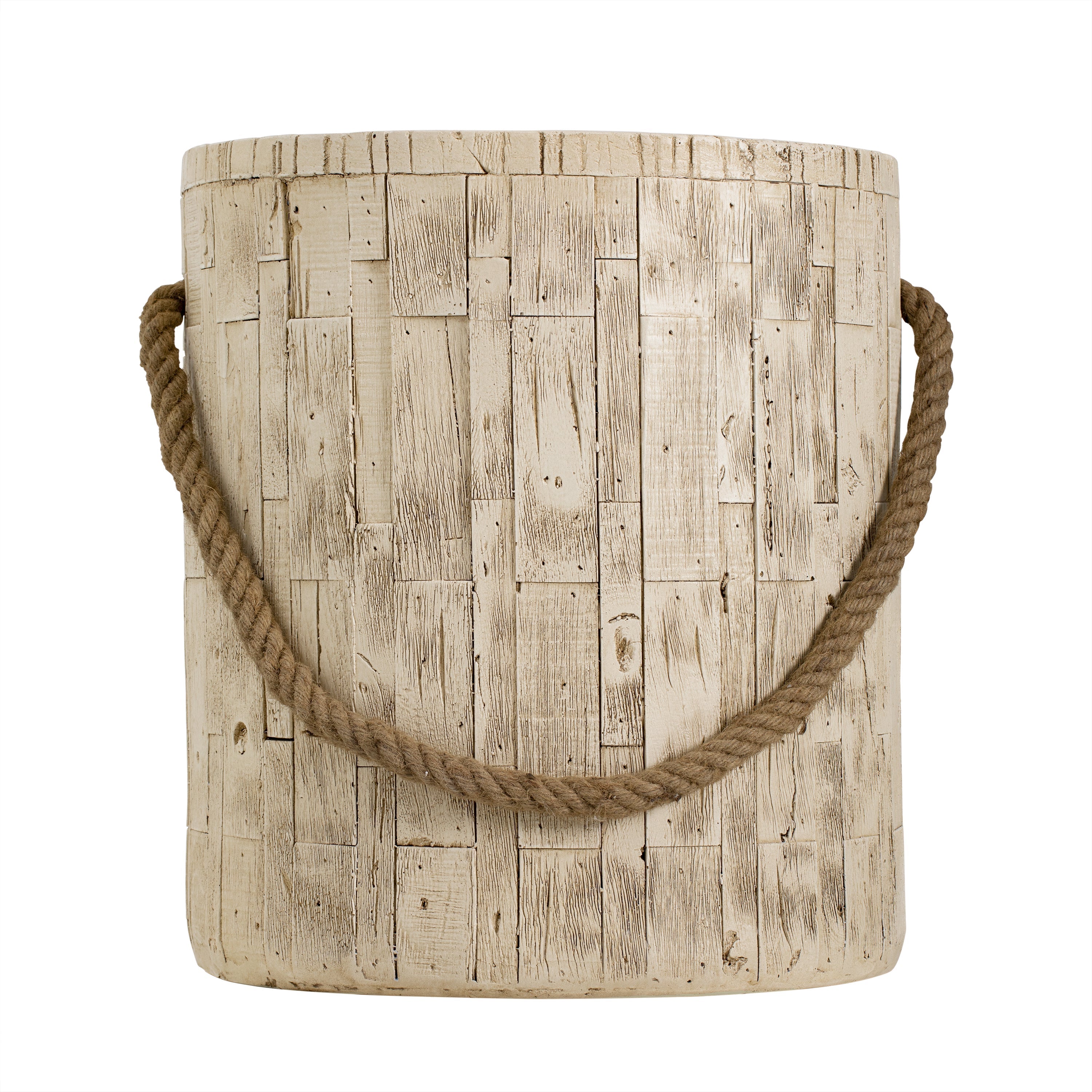 Outdoor Wood Grain Rustic MGO Side Table with Realistic Wood Vibe