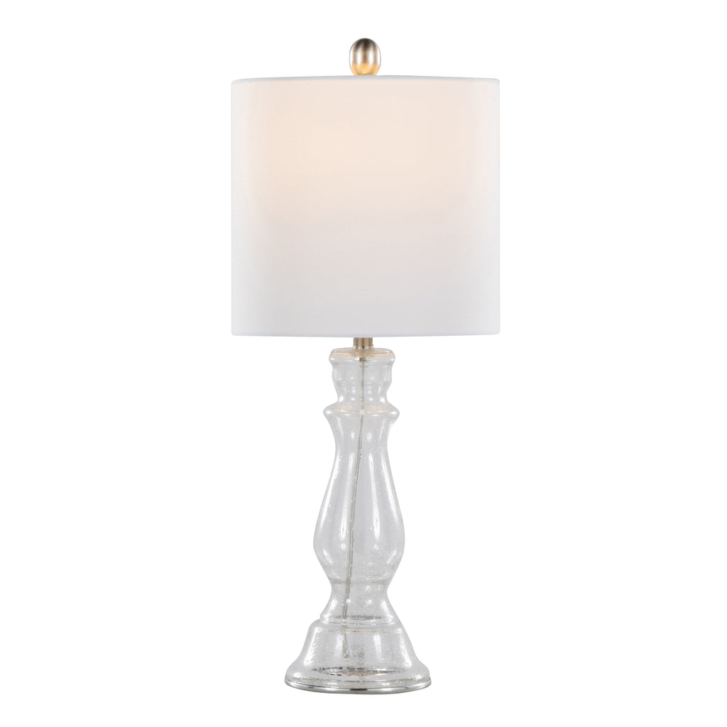 Bishop 24" Contemporary Glass Table Lamp Set of 2