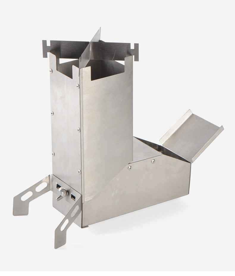 Outdoor stainless steel folding barbecue grill