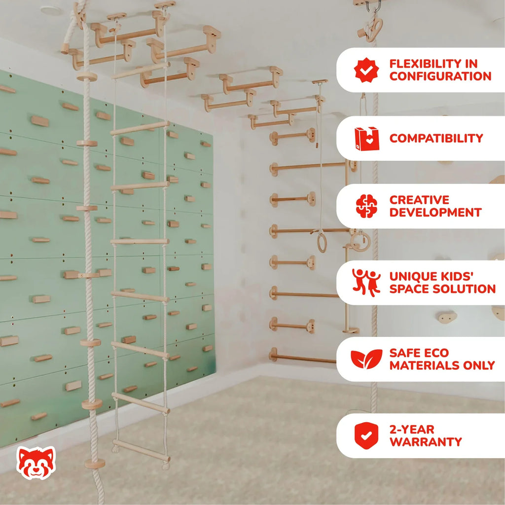 Indoor Play Gym by Wood and Hearts